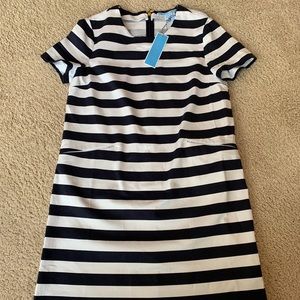 NWT Draper James Navy Stripe Shift Dress